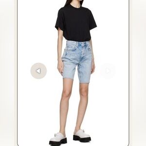 Citizen Of Humanity Blue Long Jean Shorts